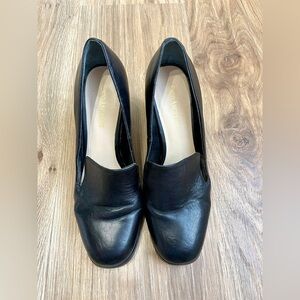 Enzo Angiolini En-Maxie Women’s Black Leather heels Shoes Size 8